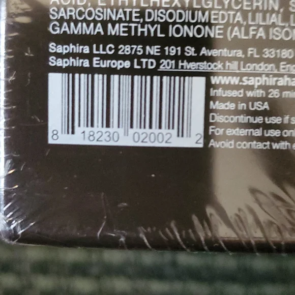 Saphira Mineral Treatment Shampoo 8.5 oz New- Still shrink-wrapped. - Picture 4 of 4